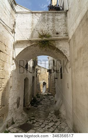 White Buildings Of Laterza, Taranto, Apulia, Southern Italy, Historic Town