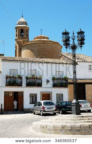 Ubeda, Spain - July 28, 2008 - Ornamental Street Light  In The Plaza Santa Lucia, Ubeda, Andalucia, 