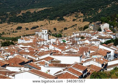 Grazalema, Spain - August 01, 2008 - Elevated View Of The Town And Surrounding Countryside, Grazalem