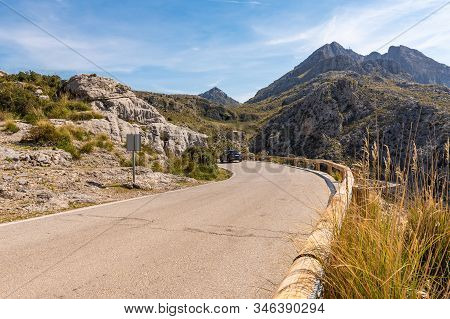 Nudo De Sa Corbata Road Among The Mountains Of Serra De Tramuntana. Majorca, Spain