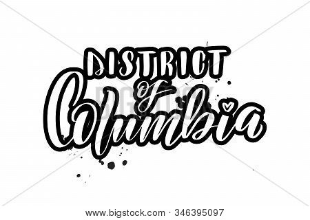 Vector Calligraphy Illustration Isolated On White Background