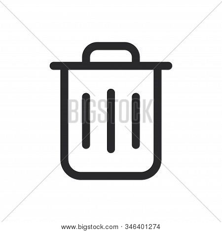 Garbage Icon Isolated On White Background. Garbage Icon In Trendy Design Style For Web Site And Mobi