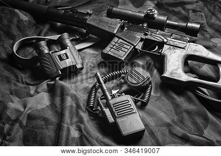 Military Accessories, Survival Kit, Military Campaigns. The Concept Of War And Instability In The Wo