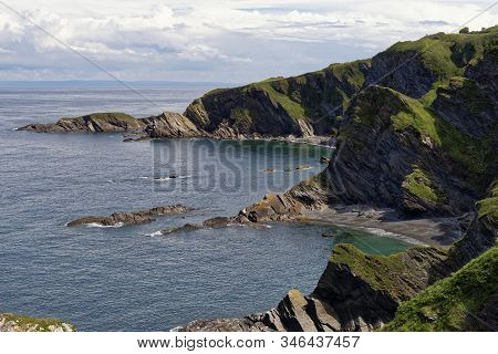 Hele Bay & Rillage Point Near Ilfracombe, North Devon Coast, Uk