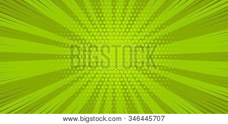 Pop Art Yellow Comics Book Cartoon Magazine Cover. Cartoon Funny Retro Pattern Strip Mock Up. Vector