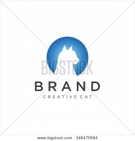 Pet Shop Logo Design Stock . Pet Logo Design . Cat Logo .