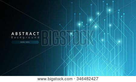 Blue Abstract Technology Cyberspace Background,speed Data Transfer Background,technology Communicati