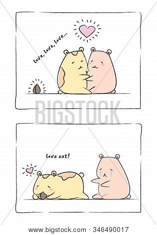 Valentines Day Cute Humsters