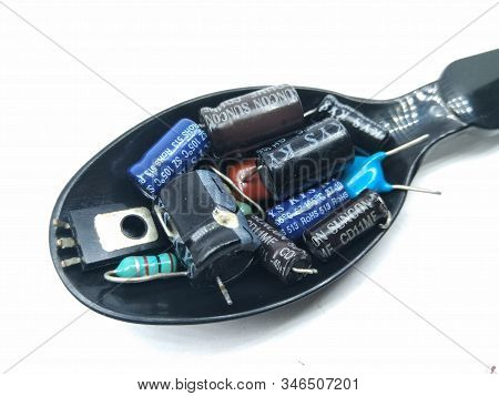 Utter Pardesh / India - Mobile Parts , A Picture Of Mobile Parts In Noida June 20 2019