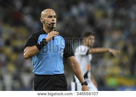 Rio, Brazil - January 22, 2020: Grazianni Maciel Rocha Referee In Match Between Vasco And Flamengo B