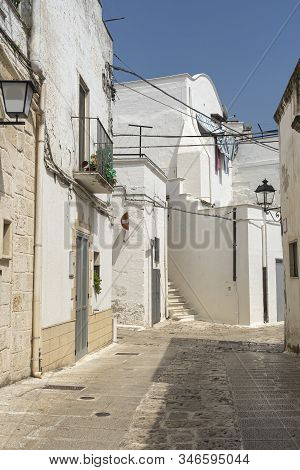 White Buildings Of Laterza, Taranto, Apulia, Southern Italy, Historic Town