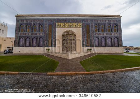 January 10, 2020, Images With Katara Cultural Village, Doha Tourist Point Of Interest. Qatar