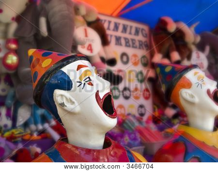Clowns At The Funfair
