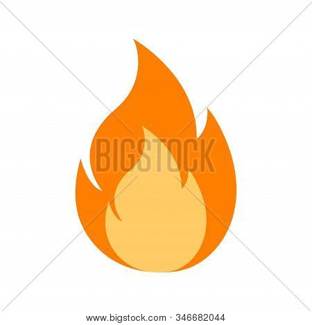 Fire Flame Logo Vector Illustration Design Template. Vector Fire Flames Sign Illustration Isolated. 