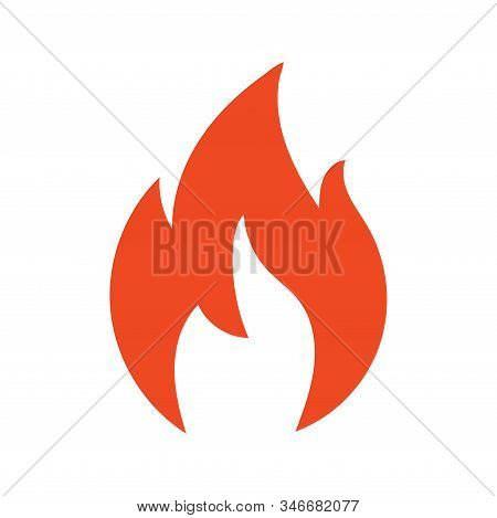 Fire Flame Logo Vector Illustration Design Template. Vector Fire Flames Sign Illustration Isolated. 