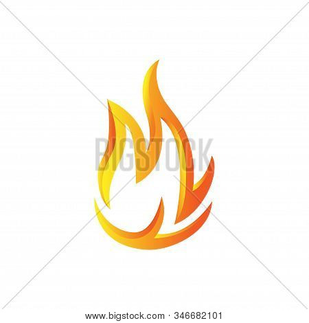 Fire Flame Logo Vector Illustration Design Template. Vector Fire Flames Sign Illustration Isolated. 
