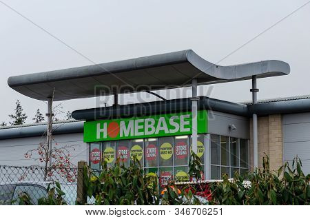 Moldl, Uk: Jan 22, 2020: The Last Homebase Store In North Wales Has Started The Process Of Closing D