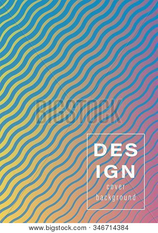Abstract Background Flat Waves Card 2 45
