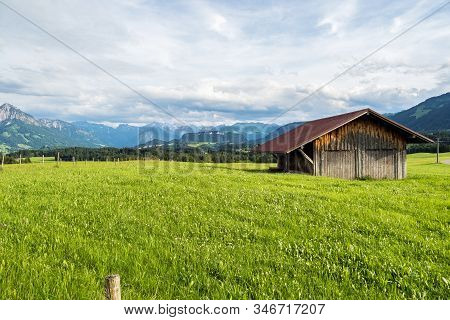 Autumn Impressions At Schweineberg Near Sonthofen, Bavaria Germany