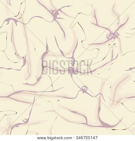 Realistic Marble Texture. Vector Illustration. Seamless Pattern Background.