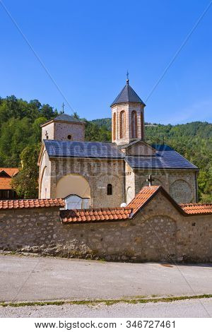 The medieval monastery Raca - Serbia - architecture travel background