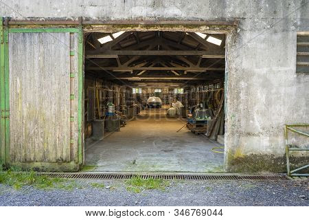 Abandoned Stable In The Mountain Horse Farm