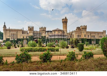 Bangalore, India - March 10, 2019: Bangalore Royal Palace And Garden