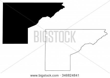 Mesa County, Colorado (u.s. County, United States Of America,usa, U.s., Us) Map Vector Illustration,
