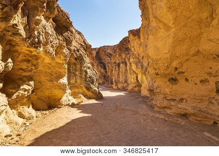 Entrance To The Golden Canyon Trailhead. Death Valley National Park, California, Usa.