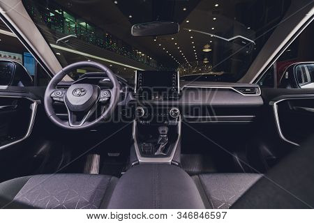 Ufa, Russia, 15 January, 2020: A 2020 Toyota Highlander Suv.