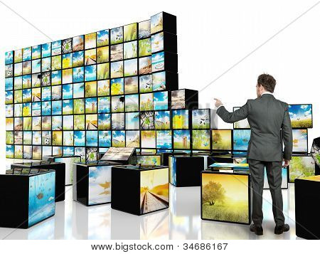 Abstraktní datové krychle televize