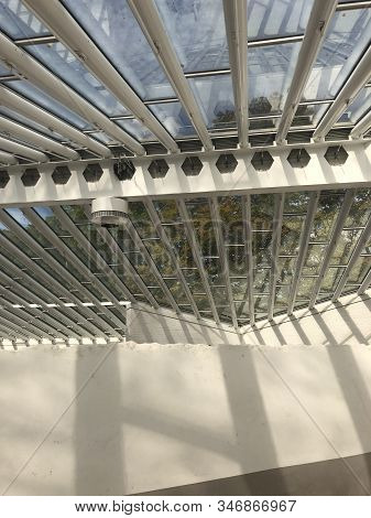 New Canaan, Ct - Oct 2: Interior Of The Sculpture Gallery At The Glass House By Philip Johnson In Ne