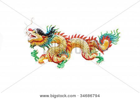 Kinesisk stil Dragon staty