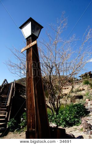 Old Western Lamp Post