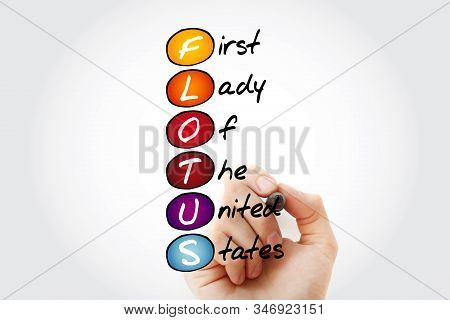 Flotus - First Lady Of The United States Acronym, Concept Background
