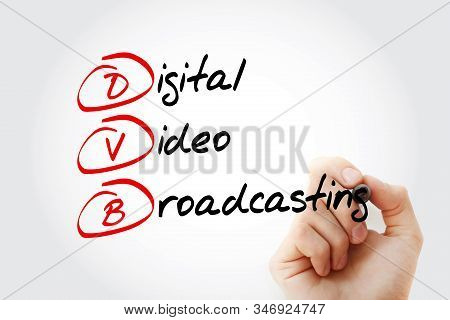 Dvb - Digital Video Broadcasting Acronym, Technology Concept Background