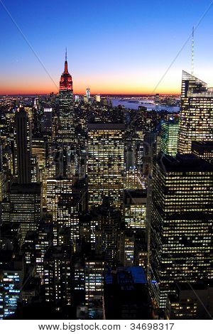 Manhattan yöllä, New York