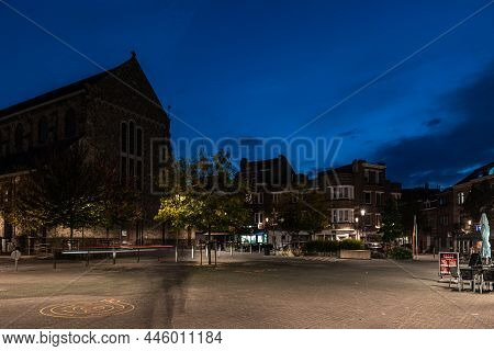 Berchem-sainte- Agathe - Brussels Capital Region- Belgium - 10 10 2021: View Over The Local Church S