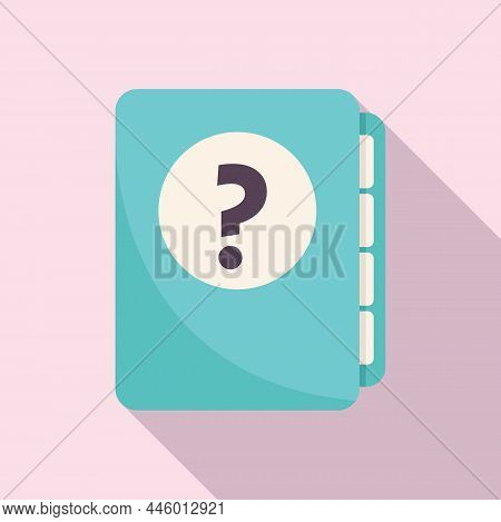 Folder File Icon Flat Vector. Online Form. Request Document