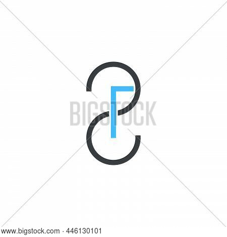 Letter 2r Simple Geometric Line Logo Vector