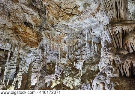 Campanet Caves In Mallorca. Geological And Mineral. Balearic Islands. Spain