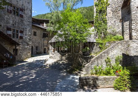 Wonderful View Of Tures Castle In South Tyrol