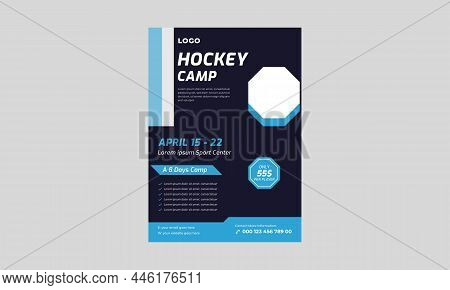 Hockey Cam Flyer Teamplate, Lacrosse Flyer Design, Sports Hockey Camp Banner, Poster, Hockey Tournam