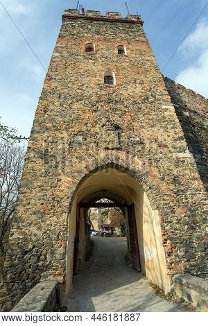 Bitov Castle, South Moravia, Czech Republic, Bitov Castle Is On Hill Above Vranov Dam Near Vranov Na