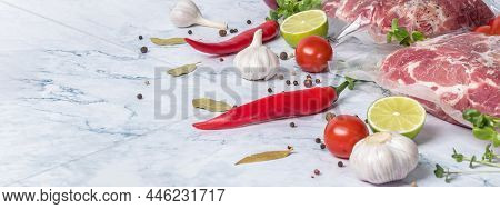Meat And Vegetables Prepared For Sous Vide Cooking.