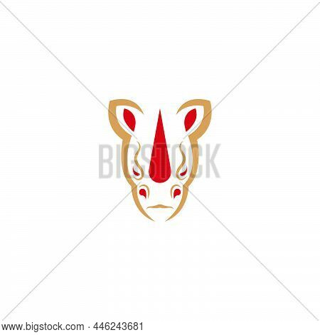 Rhino Icon Logo Design Template Vector Illustration
