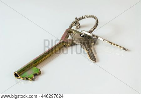 Keys On A Metal Ring, For An Apartment, House, Garage
