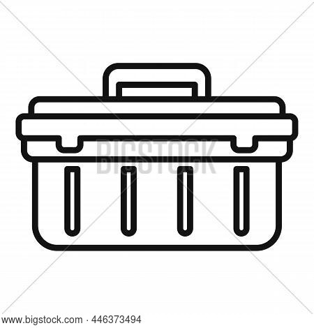 Car Tool Box Icon Outline Vector. Auto Garage. Repair Work
