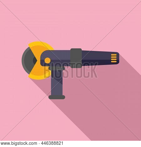 Hand Grinder Icon Flat Vector. Saw Tool. Angle Cutter