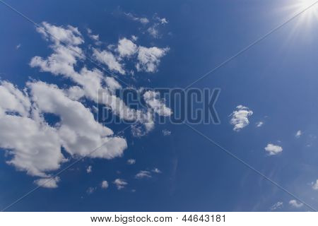 Cielo nublado.